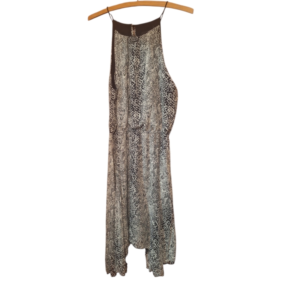 Poof Animal Print Tank Style Dress Ladies Med Exotic Snakeskin Scarf Fairycore
